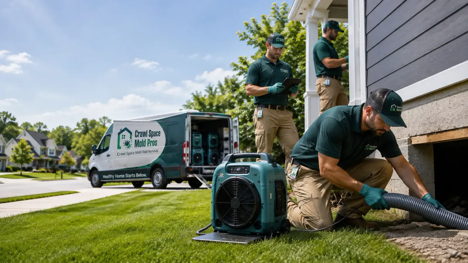 Crawl Space Mold Removal in Langley, WA